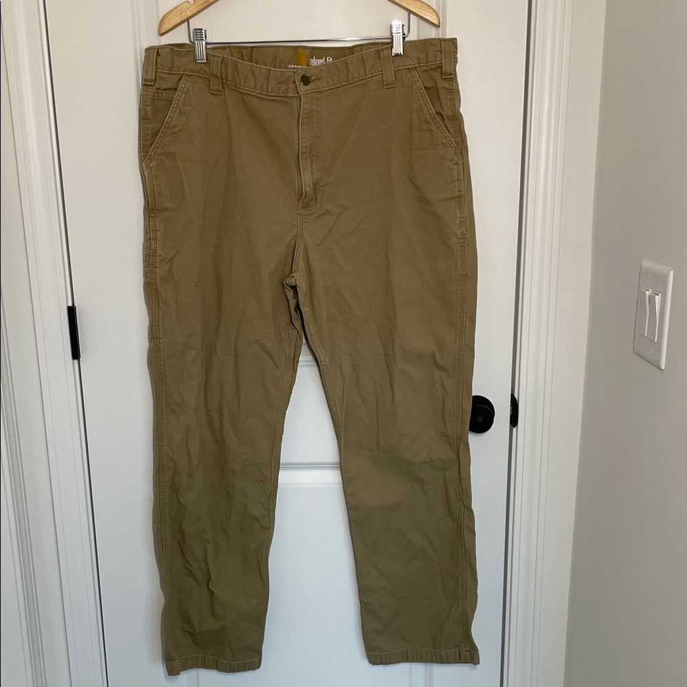 Carhartt Men's Khaki Utility Chinos Camel 42